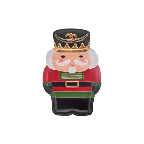 Karaca New Year Christmas Nutcracker Decorative Plate, 18cm, Multi