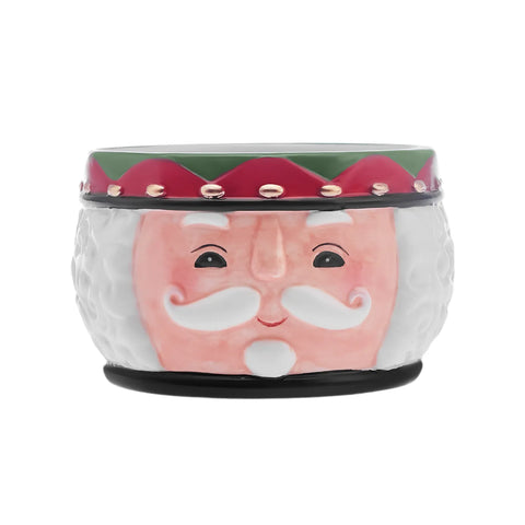 Karaca New Year Christmas Nutcracker Dipping Dish, 19cm, White Multi