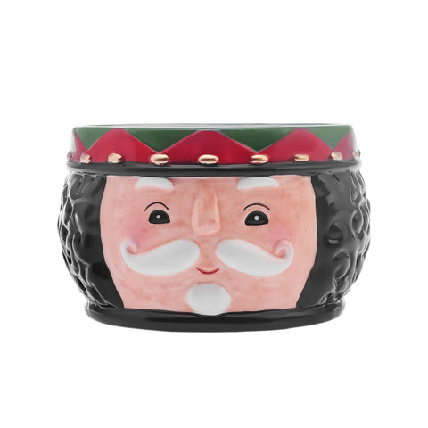 Karaca New Year Christmas Nutcracker Dipping Dish, 19cm, Black Multi