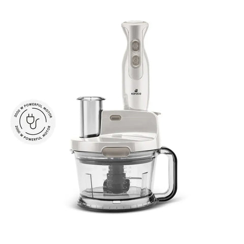 Karaca Pro-Multimax Food Processor, 2000W, Iconic Beige