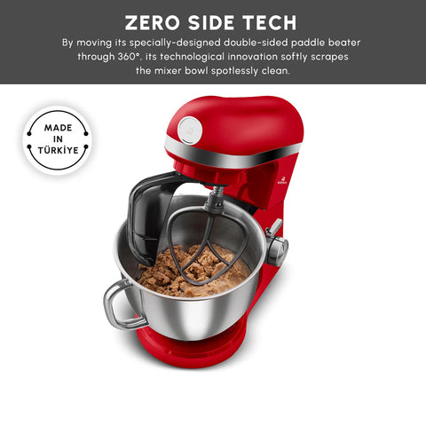 Karaca Mastermaid Chef Pro Zero Side Tech Stand Mixer, 5L, 1750W, Imperial Red