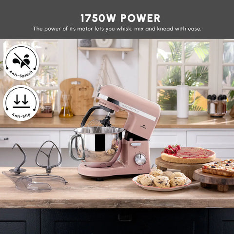 Karaca Mastermaid Chef Pro Zero Side Tech Stand Mixer, 5L, 1750W, Rose Gold