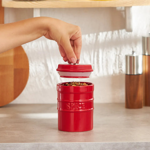 Karaca Andy Storage Jar, 400ml, Red