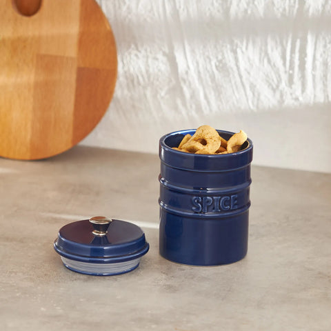 Karaca Andy Storage Jar, 400ml, Navy Blue