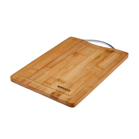 Karaca Owen Bamboo Rectangle Chopping Board, Large, Wood