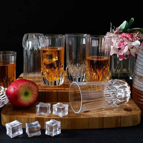 Rcr Adagio 6 Piece Glass Highball Set, 400ml, Transparent 