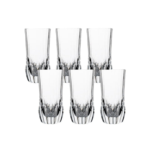 Rcr Adagio 6 Piece Glass Highball Set, 400ml, Transparent 