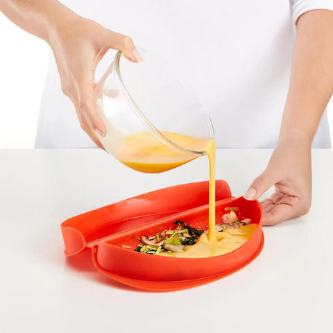 Lèkuè Omelette Cooker, 10cmx23cmx3.5cm, Red