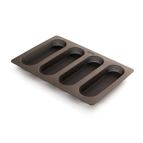 Lèkuè Non-Stick Baguettes Mould, Small, Brown