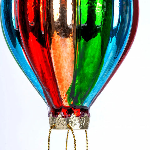 Karaca New Year Christmas Baloon Glass Tree Decoration, 6.9cmx6.9cmx18cm, Multi