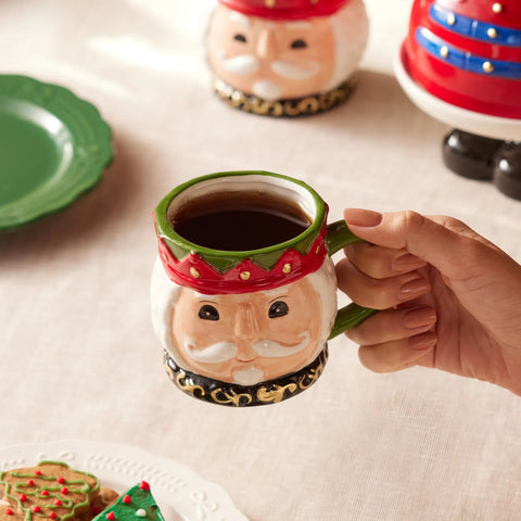 Karaca New Year Christmas Nutcracker Mug, 13cm, Multi