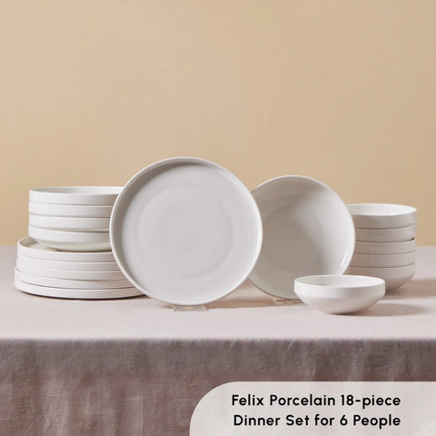 18 piece white dinner set best sale