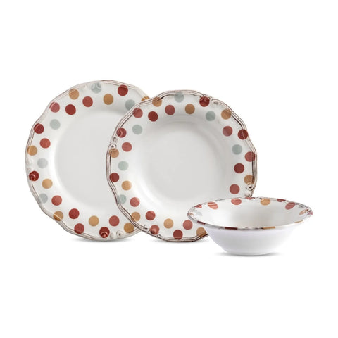 Karaca Romance 12-Piece Ceramic Dinner Set for 4 People