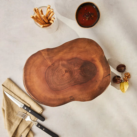 Karaca Keith Wooden Serving Board, 25cm, Wood