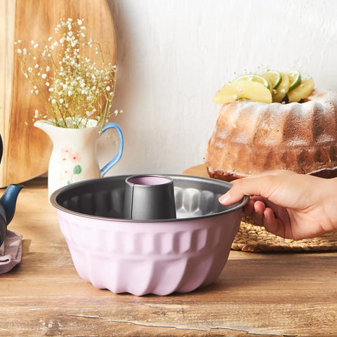 Karaca Multicake Decorative Bundt Cake Tin, 23cm, Lilac