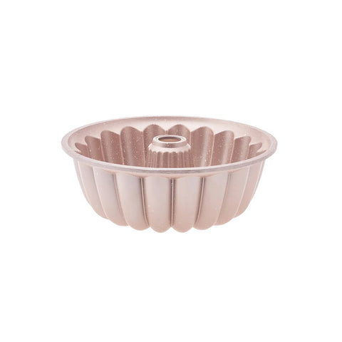 Karaca Cake Pro Lina Aluminium Cast Decorative Bundt Cake Tin, 25.5cm, Rosegold