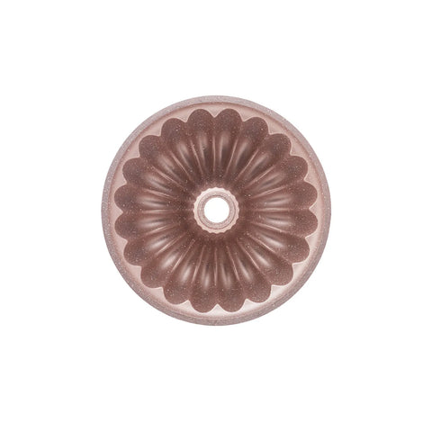 Karaca Cake Pro Lina Aluminium Cast Decorative Bundt Cake Tin, 25.5cm, Rosegold