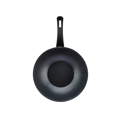 Karaca BioDiamond Powerful Antibacterial Wok Pan, 28cm, Black