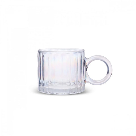 Karaca Luna Glass Luster Mug, 300ml, Transparent