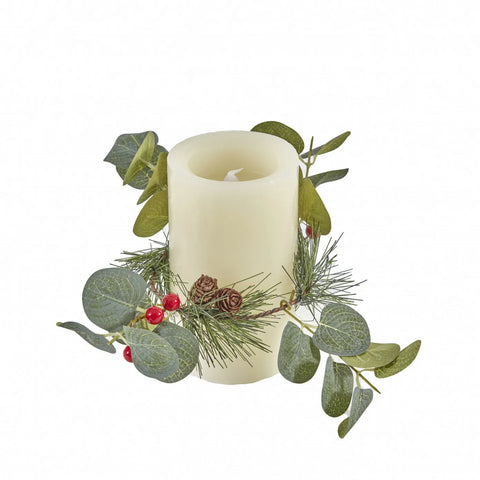 Karaca Home New Year Led Light Candle, 7.5cmx7.5cmx12.5cm, White