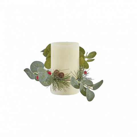 Karaca Home New Year Led Light Candle, 7.5cmx7.5cmx12.5cm, White