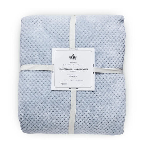 Karaca Pearl Baby Fleece Wellsoft Blanket, Double, Blue