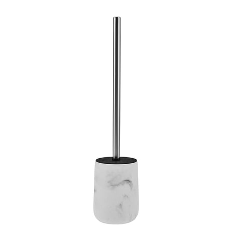 Karaca Marble Toilet Brush Holder, 10cmx10cmx12.68cm, White