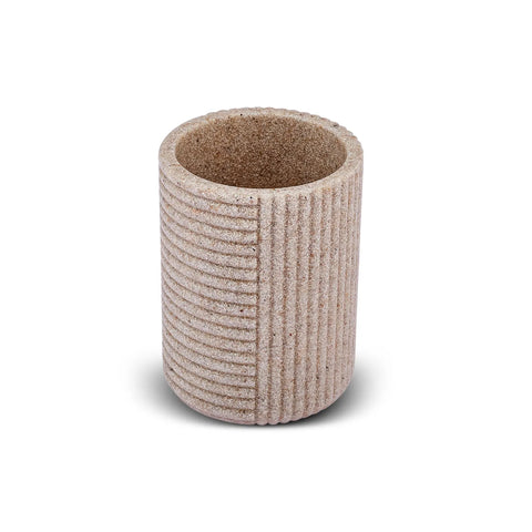 Karaca Antique Tumbler, 7.70cmx7.70cmx10.13cm, Beige