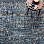 Kasmir Rugs 7/24 Alaca Exclusive Bergama Turkish Rug, 120cmx180cm, Blue Multi