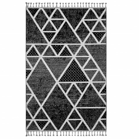 Kasmir Rugs 7/24 Scandinavian Ragnar Rug, 120cmx180cm, Black 