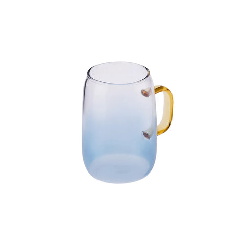 Karaca Boli Borosilicate Glass Mug, 300ml, Yellow Multi