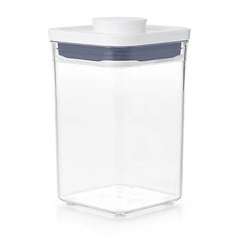 Oxo Gg Pop Small Square Short Storage Container, 1.1L, White Multi