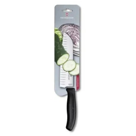 Victorinox Santoku Knife, 17cm, Black Silver