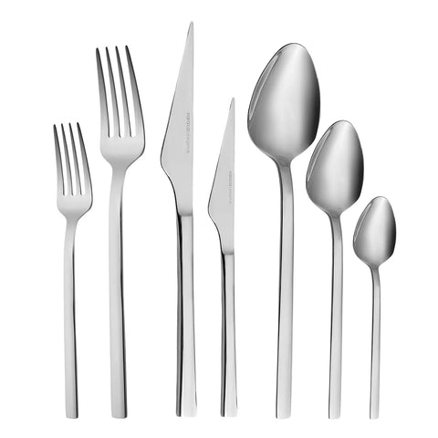 Karaca Sedir 84-Piece Stainless Steel Cutlery Set for 12 People, Silver