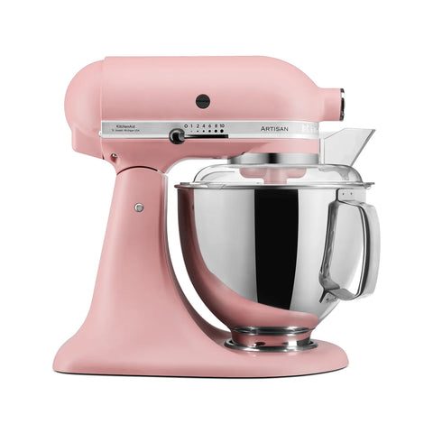 KitchenAid Artisan Tilt-Head Stand Mixer with Extra Accessories, 4.8L, 300WL, Dried Rose