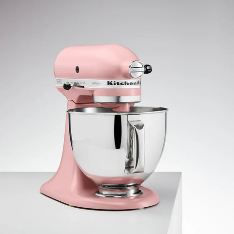 KitchenAid Artisan Tilt-Head Stand Mixer with Extra Accessories, 4.8L, 300WL, Dried Rose