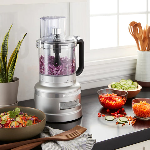 KitchenAid 3 in 1 Food Processor, 300W , Contour Silver