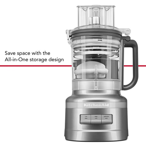 KitchenAid 3 in 1 Food Processor, 300W , Contour Silver