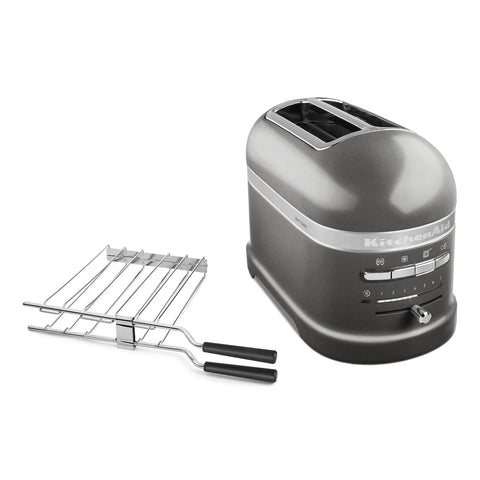 KitchenAid Stainless Steel Artisan Medallion Silver Sandwich Toaster, 300W