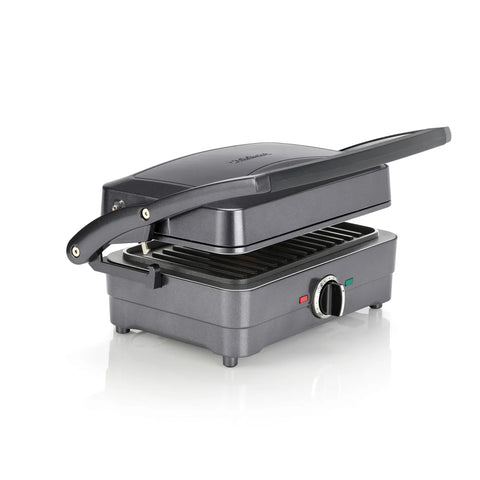 Cuisinart Compact Steel Grey Grill and Sandwich Toaster, 1000W