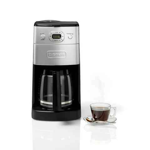 Cuisinart Grind & Brew Automatic Filter Coffee Machine, , 1000 W, Silver Black