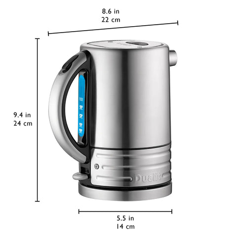 Dualit Architect Kettle, 1.5L, Black Silver