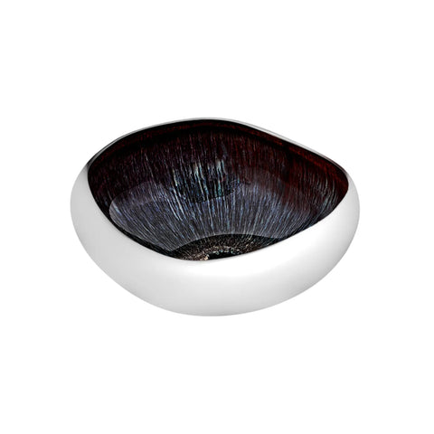 Karaca Galactic 2 Piece Reactive Glaze Cereal/Soup Bowl Set for 2 People, 450ml, White