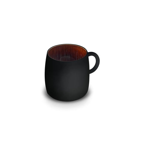 Karaca Galactic 2 Piece Reactive Glaze Mug Set for 2 People, 400ml, Black