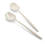 Guzzini Tiffany 2 Piece Salad Servers, Light Cream