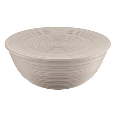 Guzzini Tierra Salad Bowl with Lid, XLarge, Brown