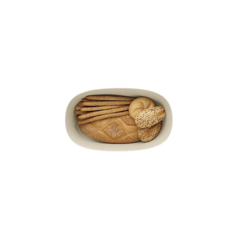 Guzzini Tierra Bread Box, 39.2cmx23.2cm, Light Cream