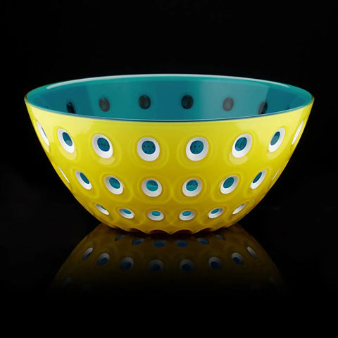 Guzzini Le Murrine Salad Bowl, 25cmx11cm, Yellow Multi