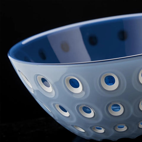 Guzzini Le Murrine Salad Bowl, 25cmx11cm, Blue Grey