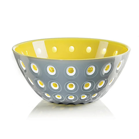 Guzzini Le Murrine Salad Bowl, 25cmx11cm, Yellow Grey